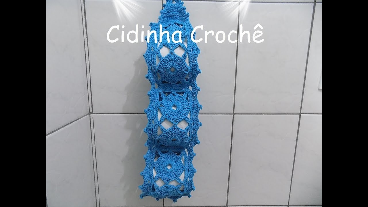 Cidinha Croche : Jogo De Banheiro Em Croche Facil-Porta Papel Higiênico-Passo A Passo-Parte 2.2