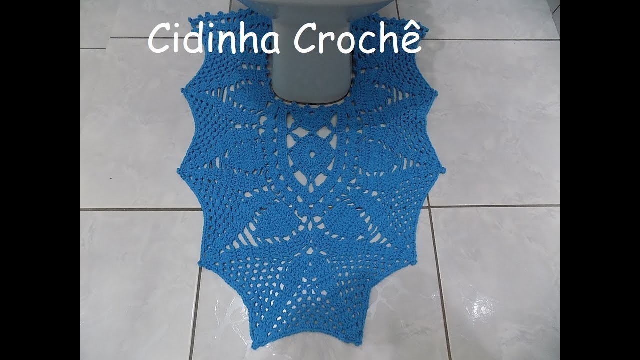 Cidinha Croche : Jogo De Banheiro Em Croche Facil-Pé Vaso-Passo A Passo-Parte 1.3