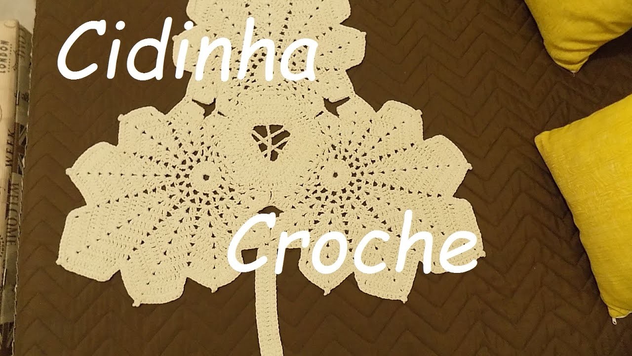 Cidinha Croche : Tapete Em Croche Folhas De Outono -Passo A Passo-Parte 3.3