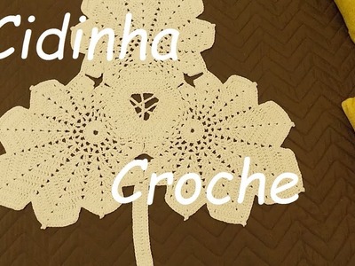 Cidinha Croche : Tapete Em Croche Folhas De Outono - Passo A Passo Parte 1.3
