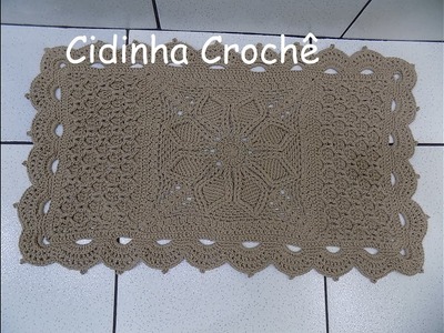 Cidinha Croche : Tapete Em Croche Com Ponto Alto Relevo-Passo A Passo Parte-4.5