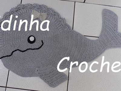 Cidinha Croche : Tapete Em Croche Baleia - Passo A Passo Parte3.4