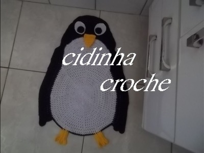 Cidinha Croche : Tapete Pinguim Em Croche- Passo A Passo- Parte 3