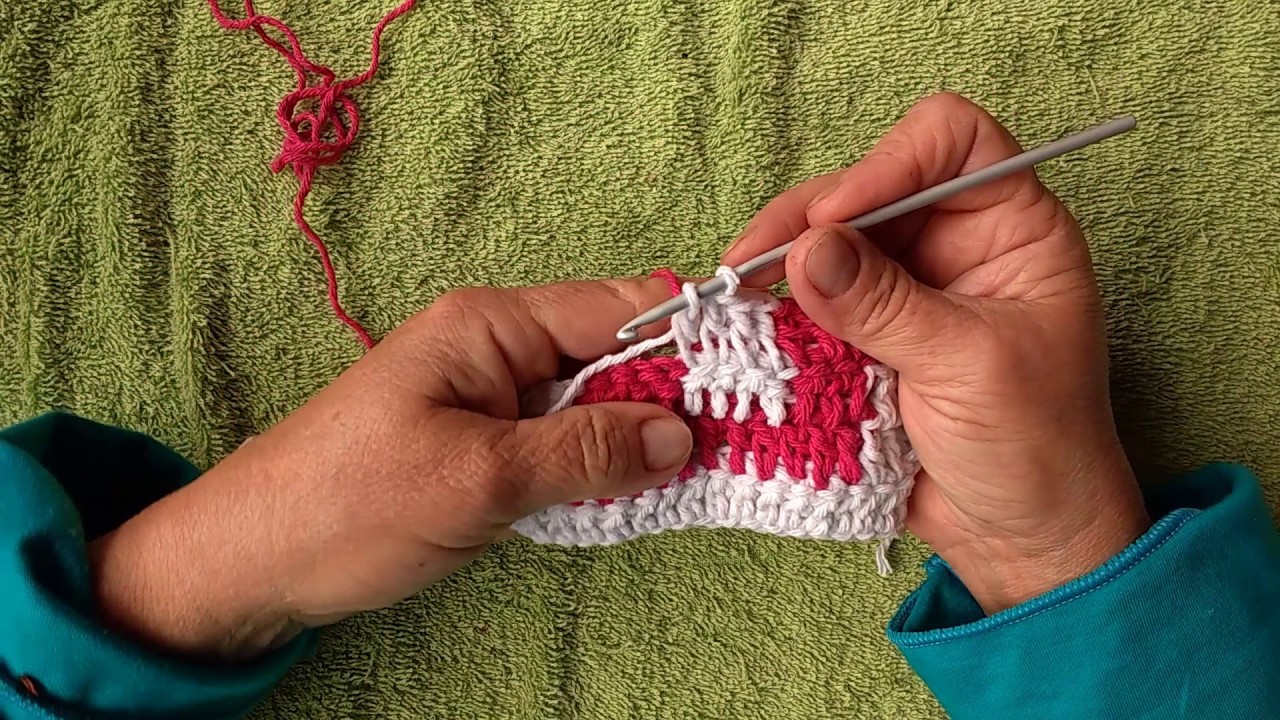 Como fazer crochê,ponto fio conduzido