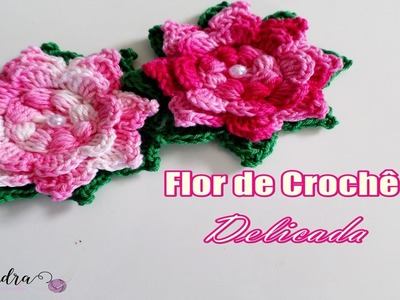 Flor de Crochê - Delicada