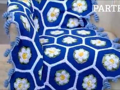 Manta de Crochê Margarida por Marcelo Nunes | Parte #2 - Programa Mulher.com