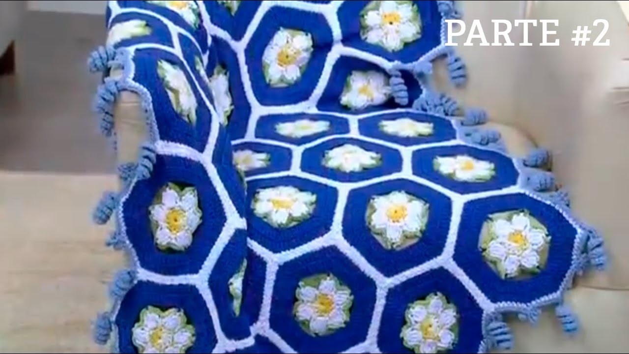 Manta de Crochê Margarida por Marcelo Nunes | Parte #2 - Programa Mulher.com