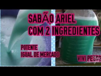 SABÃO ARIEL COM 2 INGREDIENTES POTENTE IGUAL DO MERCADO