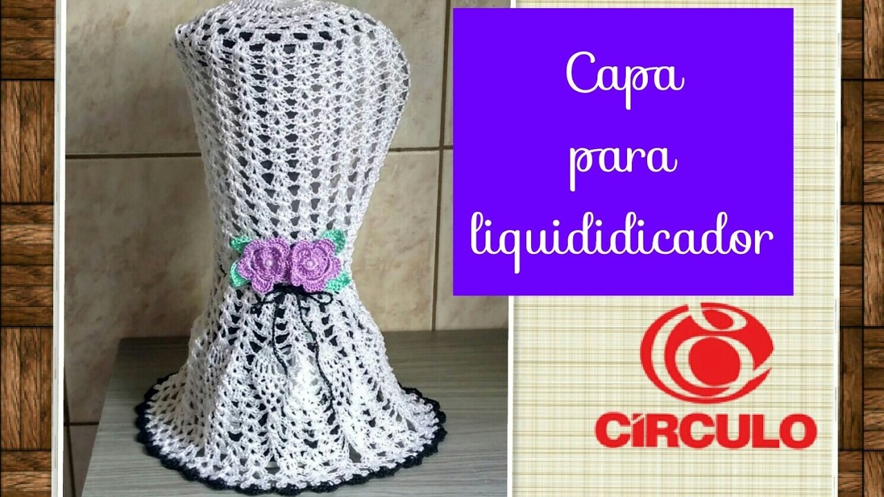 Versão canhotos: Capa para liquidificador formosa em crochê # Elisa Crochê