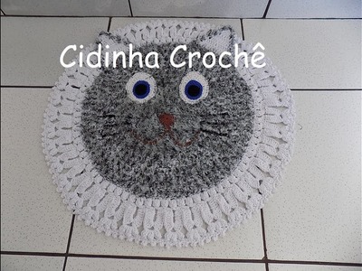 Cidinha Croche : Tapete Em Croche De Gatinho-Passo A Passo-Parte 3.3