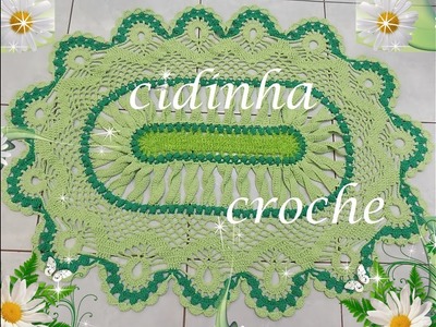 Cidinha Croche : Tapete Oval Em Croche - Torcido-Passo A Passo- Parte 2
