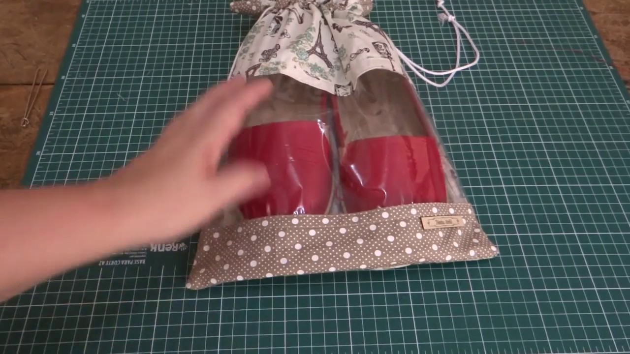 Dinha todo dia #19 saquinho com visor e costuras embutidas