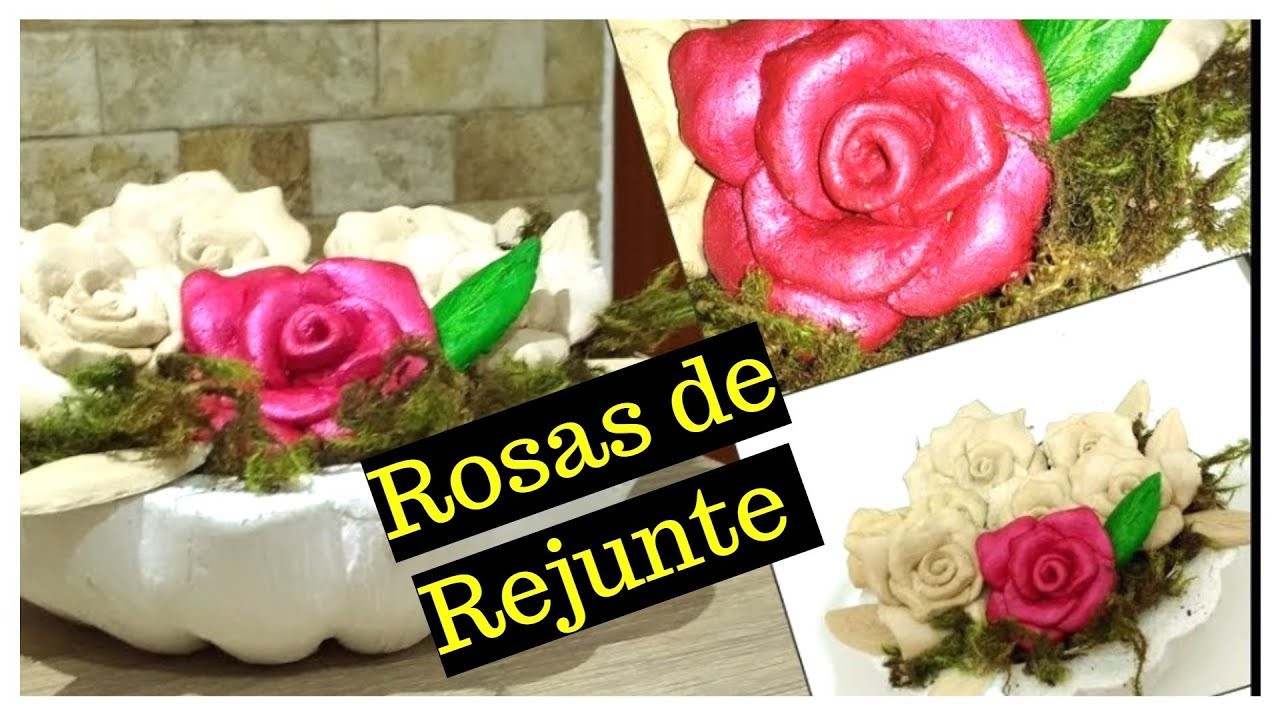 DIY- RECICLE SEMPRE ! Como Fazer Rosas com Massa Rejunte