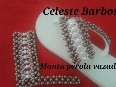 Manta Pérola vazada
