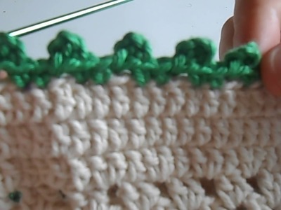 Pap de crochê | Ponto de acabamento bolinha simples e fácil | Sol Ensinando Crochê