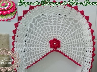 Tampa do Vaso Sanitário - Jogo de Banheiro Imperatriz - "Marcia Rezende - Arte em Crochê" -  2.2