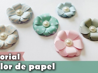 Como fazer flor de papel | Tutorial | DIY
