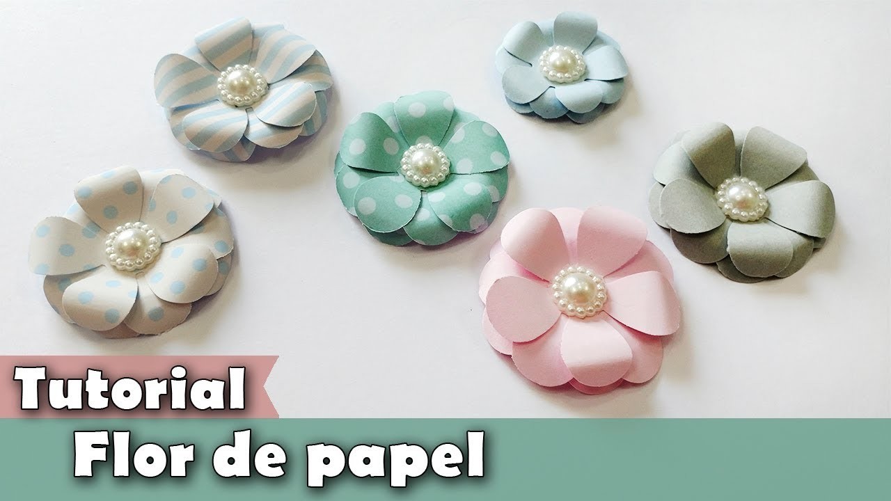 Como fazer flor de papel | Tutorial | DIY