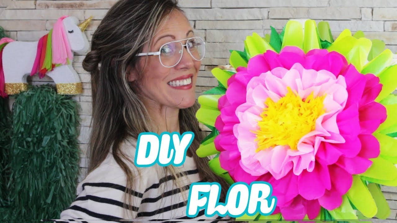 Como Fazer Flores de Papel de Seda | how to make Paper Flowers