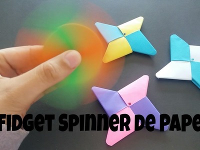 Como fazer um Origami  Hand Spinner - Diy Fidget Spinner de Papel - Origami - Life Hacks Hand Spin