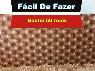 DIY Cabeceira capitonê