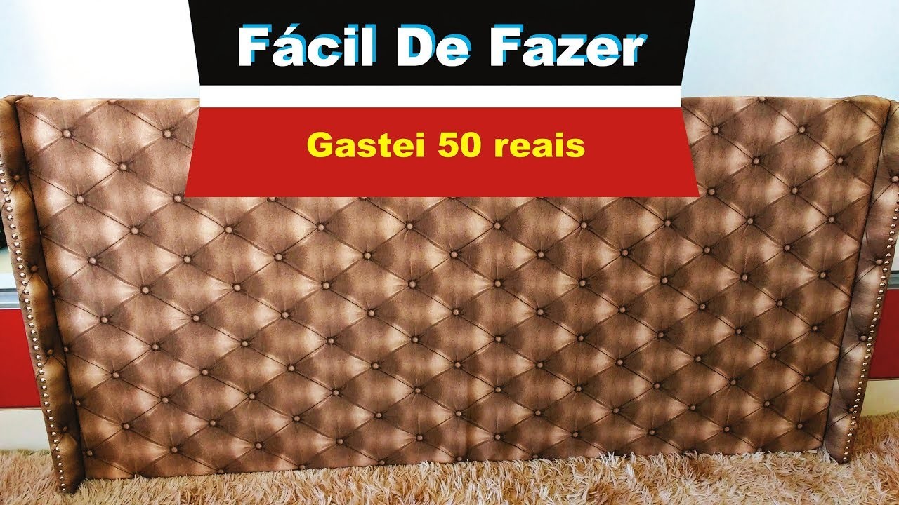 DIY Cabeceira capitonê