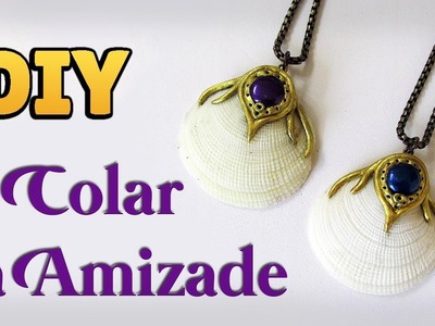 DIY: COLAR DA AMIZADE - PINGENTE DE CONCHAS - SEREIA #diyamizade  | Ideias Personalizadas - DIY