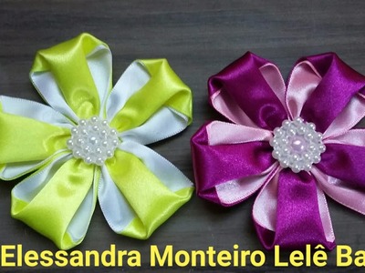 DIY:Flor de Cetim!!????|Elessandra Monteiro Lelê Baby
