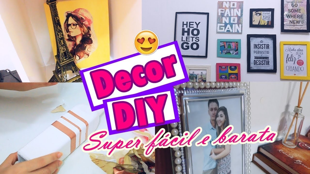 DIY- IDEIAS DE DECORAÇÃO FÁCIL GASTANDO POUCO  #SemanacomANêh #7