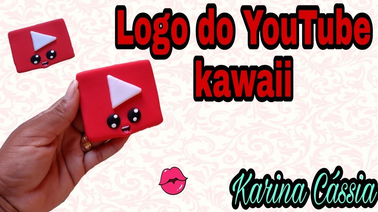 DIY: Logo do Youtube Kawaii para aplique #01