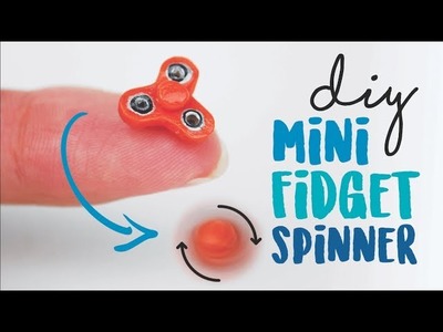 DIY: Mini Fidget Spinner que funciona (sem rolamento)! Berloque ou para Bonecas! Por Isabelle Verona
