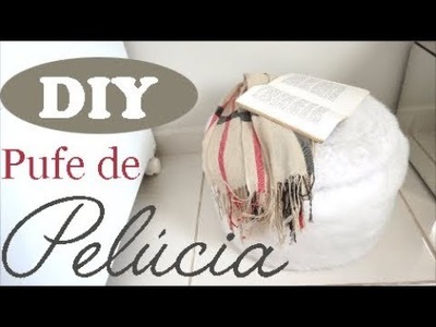 DIY: PUFE DE PELúCIA (com garrafas pet) #reciclarte