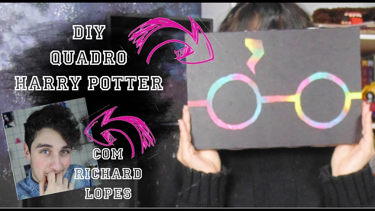 DIY - Quadro Harry Potter | Suelen Candeu feat Richard Lopes