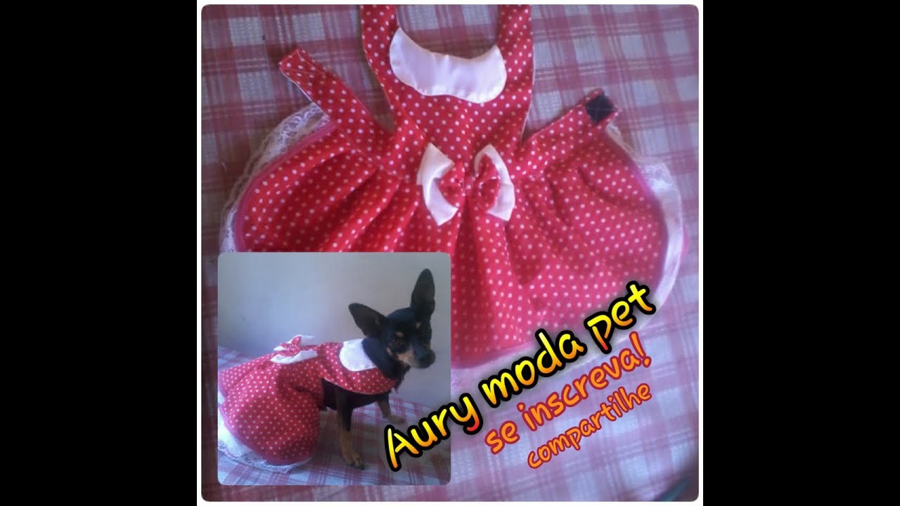 FUJA DA CRISE COM ROUPAS PETS ! VESTIDO ANOS 60 "COSTURA"