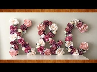 Letras 3D florales DIY Tutorial