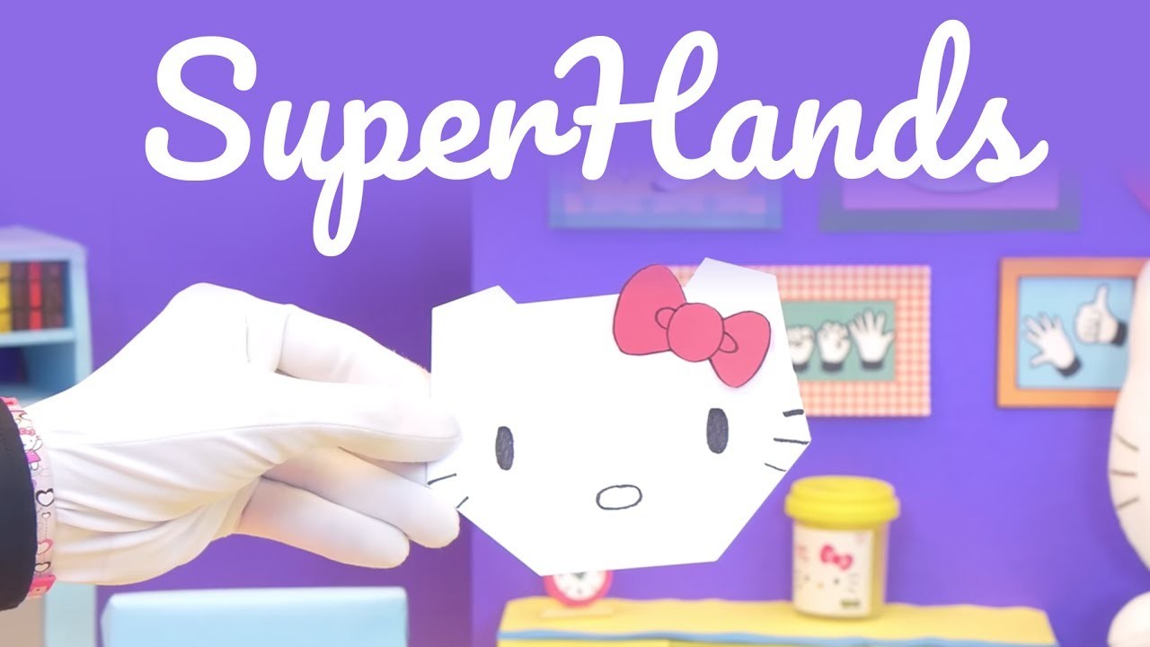 SuperHands: Origami com a Hello Kitty | DIY | Atividades