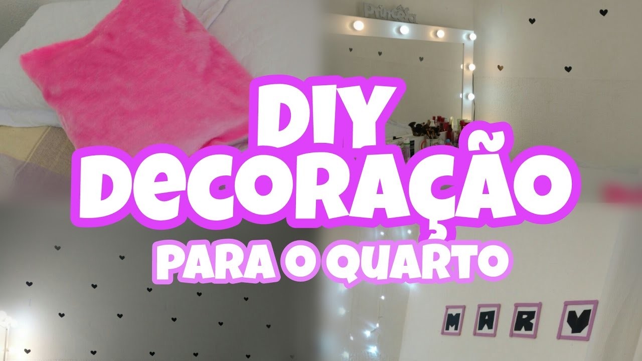 3 Diy - Dicas de decoração fácil pra o quarto |MS