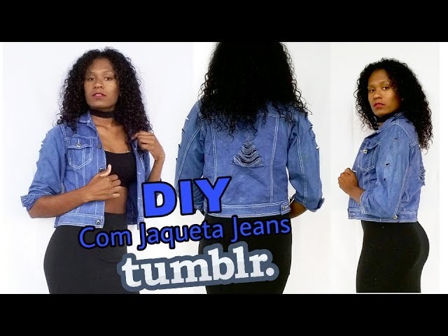 DIY - Customizando Blusa de Frio Jeans| Vaidosa JSV
