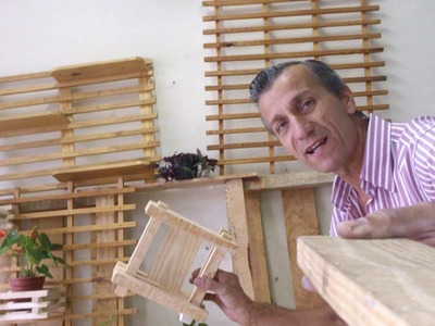 #Artesanato de madeiras bengalas com Anésio Magri