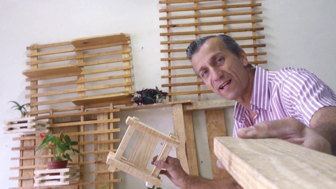 #Artesanato de madeiras bengalas com Anésio Magri