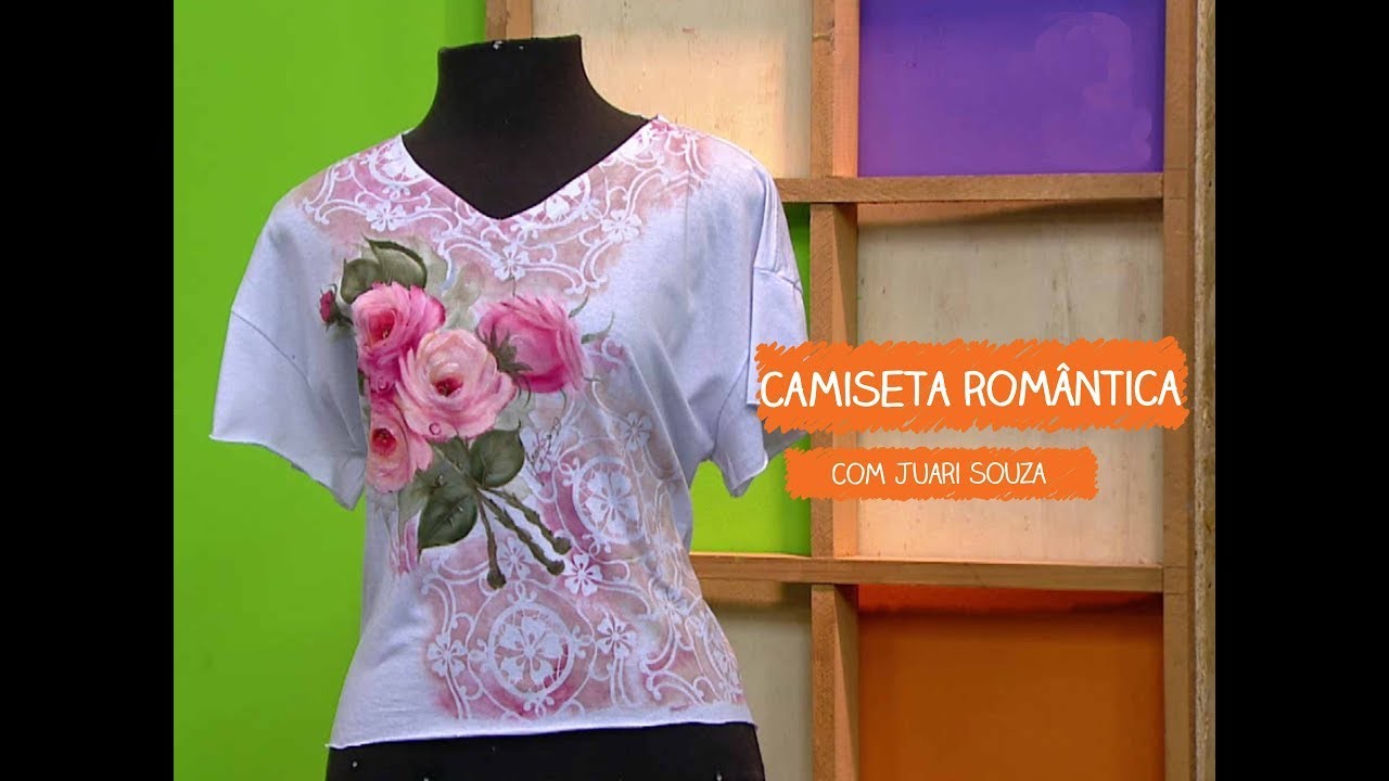 Camiseta Romântica com Juari Souza | Vitrine do Artesanato na TV - TV Gazeta