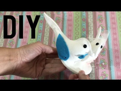 Como Fazer Topo de Bolos de Pombinhos em Feltro - DIY Artesanato