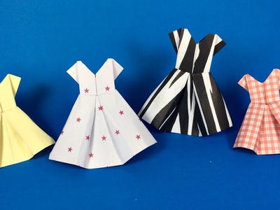 Como fazer vestido de origami - lembrancinhas - artesanato de papel