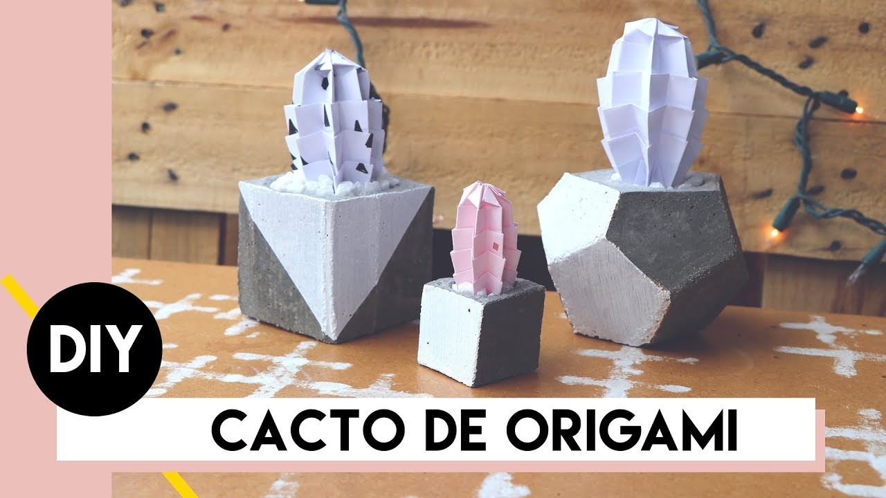 DIY: Cacto de Origami | by Aline Albino