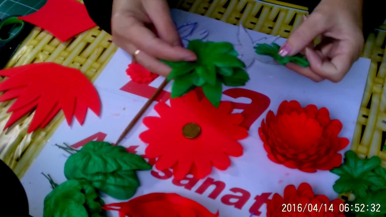 Lia artesanato flor crisântemo espero gostem
