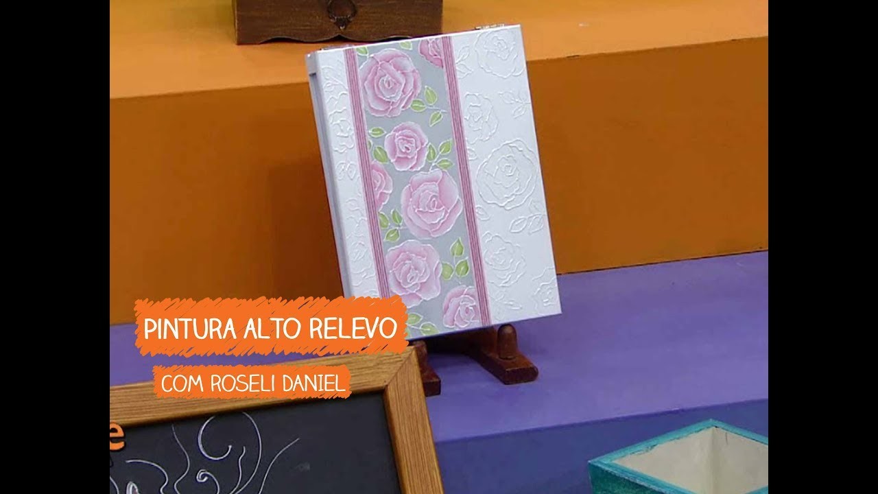 Pintura em Alto Relevo com Roseli Daniel | Vitrine do Artesanato na TV - TV Gazeta