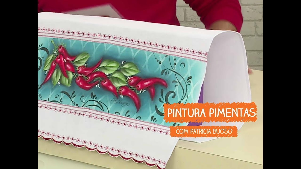 Pintura Pimentas em Barrado com Patricia Buoso | Vitrine do Artesanato na TV - Rede Família