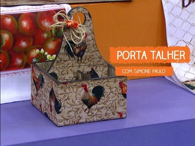 Porta Talher com Simone Paulo | Vitrine do Artesanato na TV - TV Gazeta