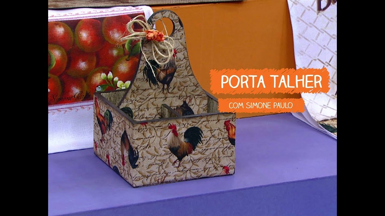 Porta Talher com Simone Paulo | Vitrine do Artesanato na TV - TV Gazeta