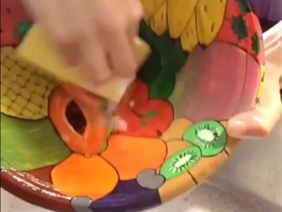 Tinta para artesanato, pode molhar?